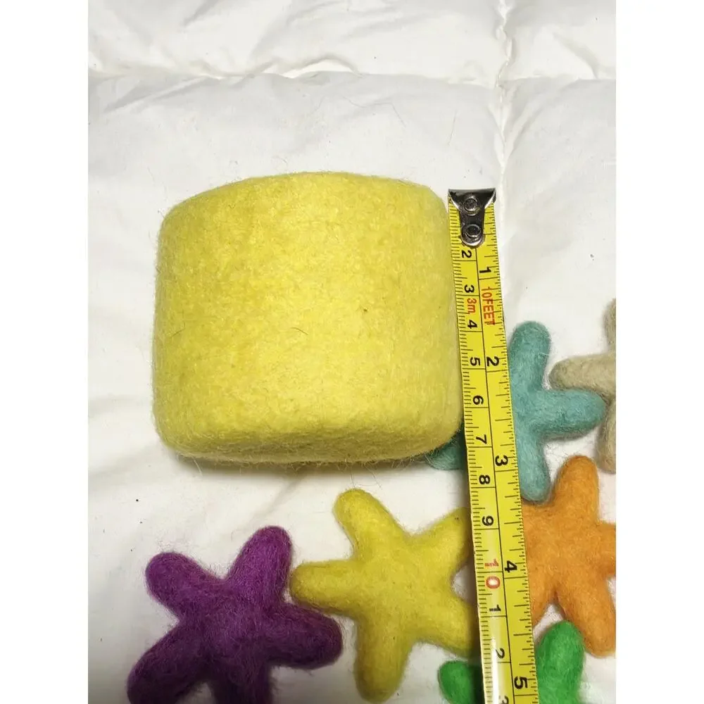 Lovevery Transfer Wool Felt Stars Felt Basket Play Kit No Tweezers Baby Learning